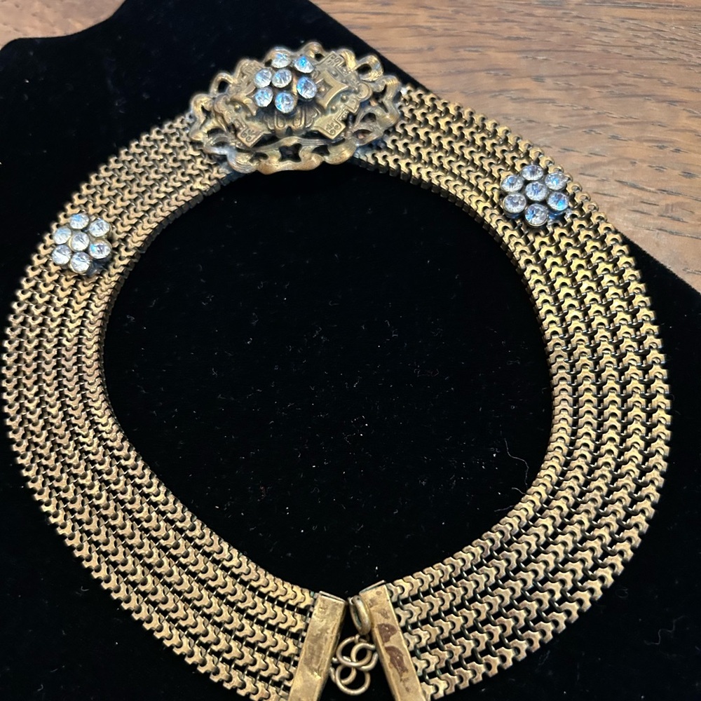 Karu Vintage Mesh Choker Necklace